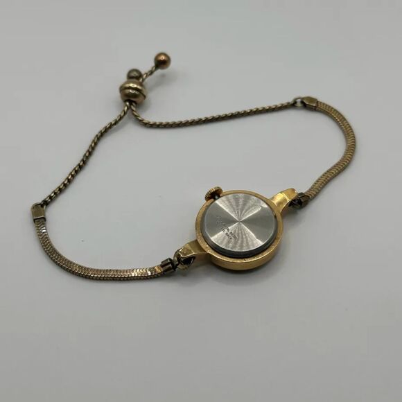 Vintage Timex Circle Dial Gold Tone Automatic Watch Rope Bracelet main image 2